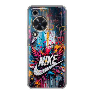 Силиконовый чехол на Huawei Nova Y72 с принтом Nike Найк