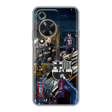 Силиконовый чехол на Huawei Nova Y72 с принтом Messi Barcelona