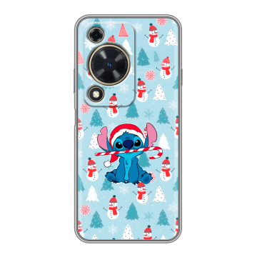 Силиконовый чехол на Huawei Nova Y72 с принтом Стич Новый год Силиконовый чехол на Huawei Nova Y72 с принтом Стич Новый год