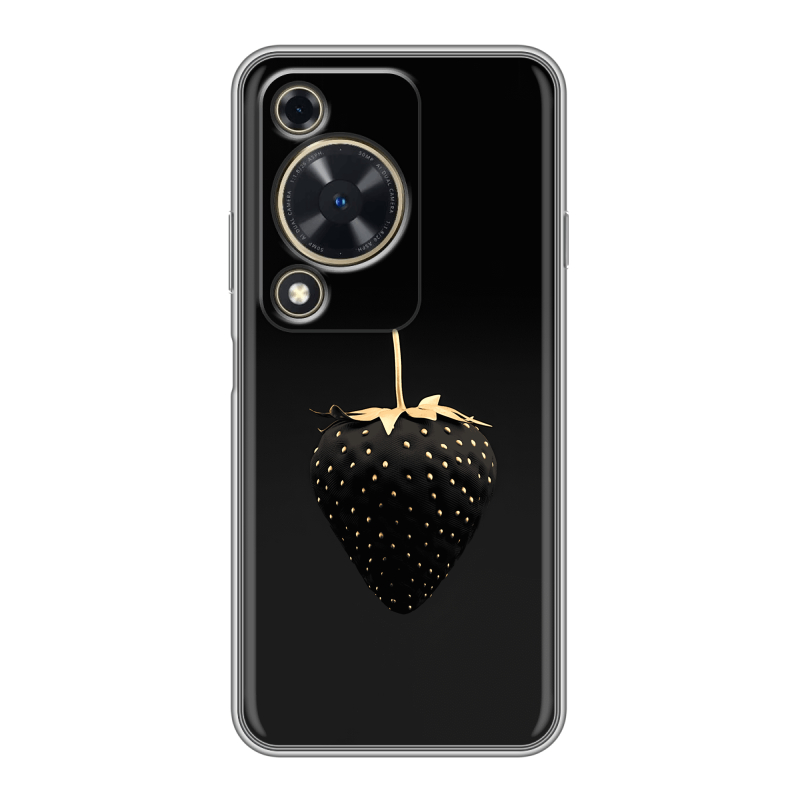 Силиконовый чехол на Huawei Nova Y72 с принтом Черная клубника Силиконовый чехол на Huawei Nova Y72 с принтом Черная клубника