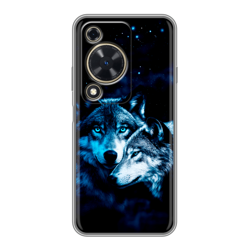 Силиконовый чехол на Huawei Nova Y72 с принтом Волки Силиконовый чехол на Huawei Nova Y72 с принтом Волки