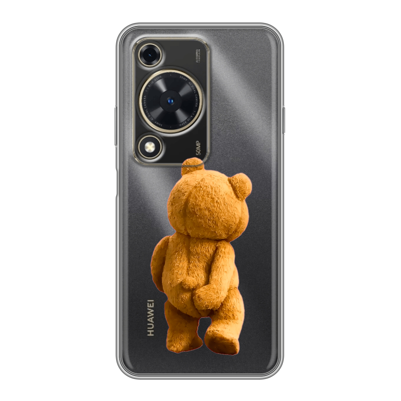 Силиконовый чехол на Huawei Nova Y72 с принтом Медведь Силиконовый чехол на Huawei Nova Y72 с принтом Медведь