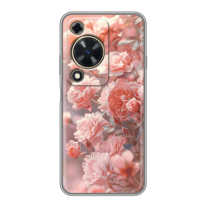 Силиконовый чехол на Huawei Nova Y72 с принтом Розовые розы Силиконовый чехол на Huawei Nova Y72 с принтом Розовые розы
