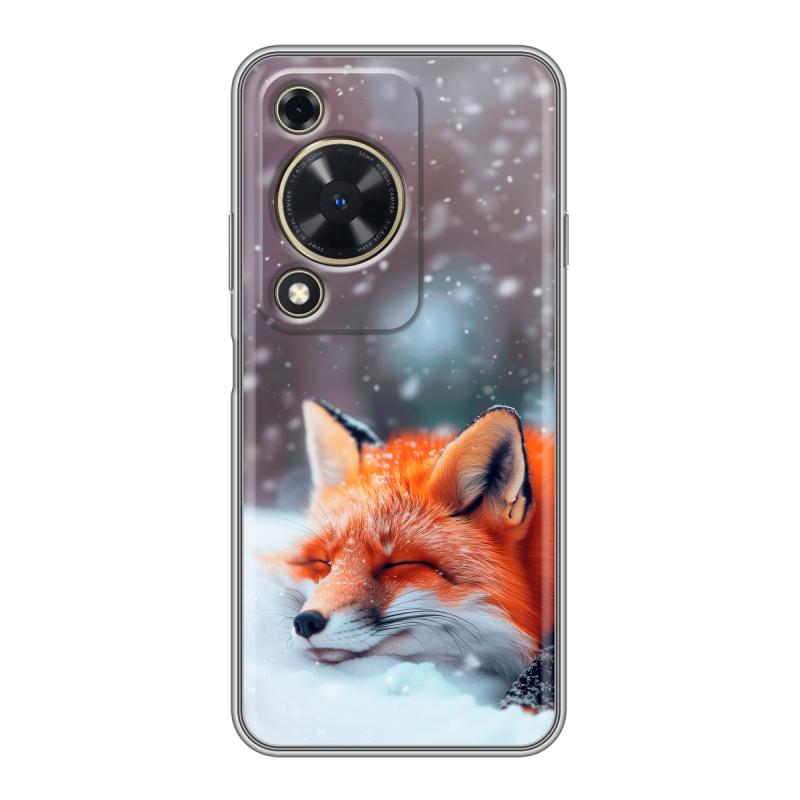 Силиконовый чехол на Huawei Nova Y72 с принтом лиса Силиконовый чехол на Huawei Nova Y72 с принтом лиса