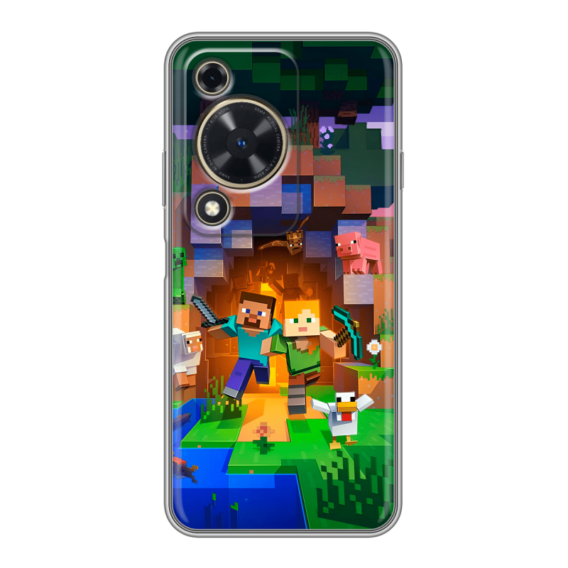 Силиконовый чехол на Huawei Nova Y72 с принтом Майнкрафт Minecraft Силиконовый чехол на Huawei Nova Y72 с принтом Майнкрафт Minecraft