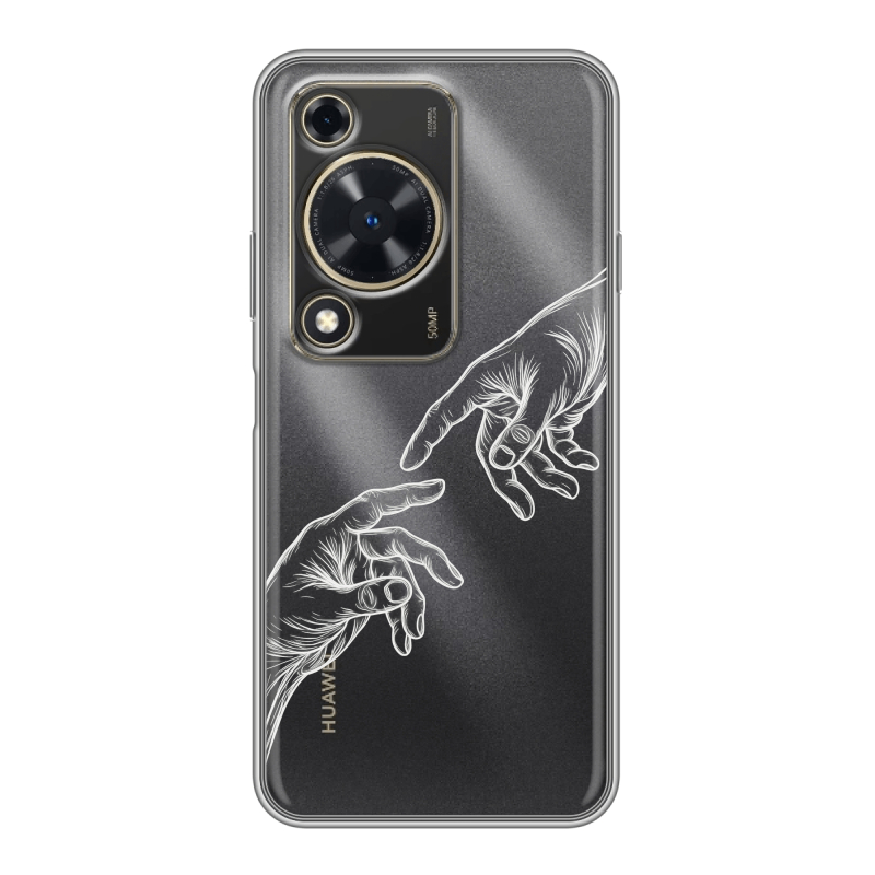 Силиконовый чехол на Huawei Nova Y72 с принтом Сотворение мира Силиконовый чехол на Huawei Nova Y72 с принтом Сотворение мира