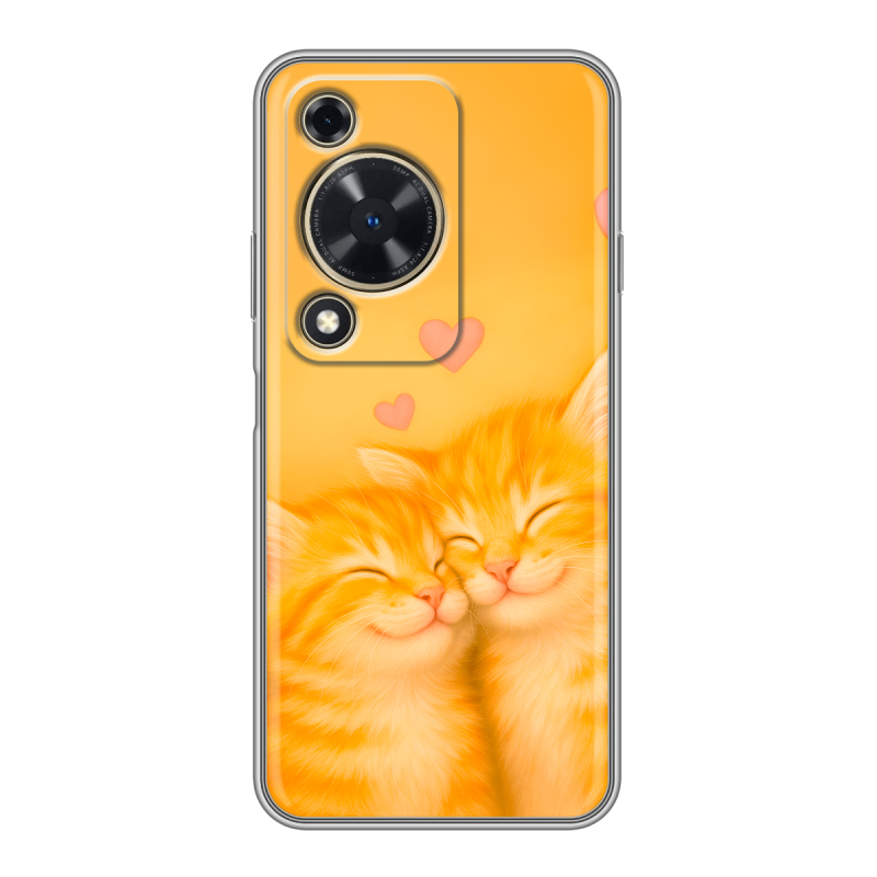 Силиконовый чехол на Huawei Nova Y72 с принтом Милые котята Силиконовый чехол на Huawei Nova Y72 с принтом Милые котята
