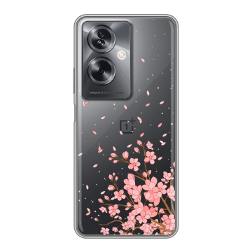 Силиконовый чехол на OnePlus Nord N30 SE 5G с принтом Ветка сакуры Силиконовый чехол на OnePlus Nord N30 SE 5G с принтом Ветка сакуры