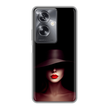 Силиконовый чехол на OnePlus Nord N30 SE 5G с принтом Девушка в шляпе Силиконовый чехол на OnePlus Nord N30 SE 5G с принтом Девушка в шляпе