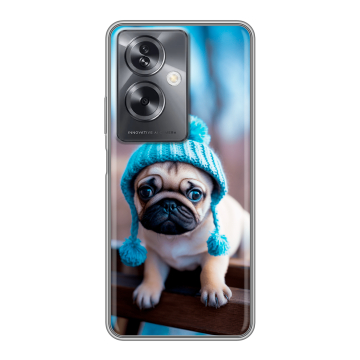 Силиконовый чехол на OnePlus Nord N30 SE 5G с принтом Мопс в шапке Силиконовый чехол на OnePlus Nord N30 SE 5G с принтом Мопс в шапке