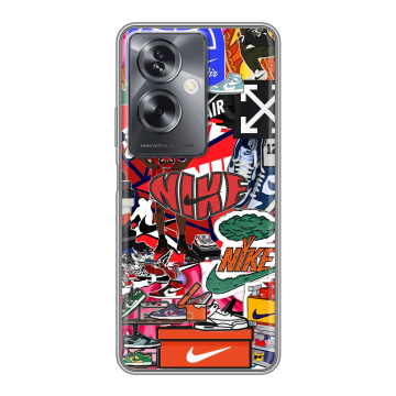 Силиконовый чехол на OnePlus Nord N30 SE 5G с принтом Найк Nike яркий Силиконовый чехол на OnePlus Nord N30 SE 5G с принтом Найк Nike яркий
