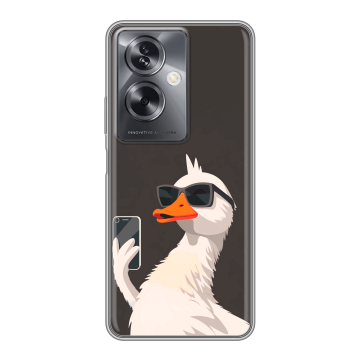 Силиконовый чехол на OnePlus Nord N30 SE 5G с принтом утка в очках Силиконовый чехол на OnePlus Nord N30 SE 5G с принтом утка в очках