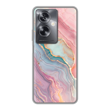 Силиконовый чехол на OnePlus Nord N30 SE 5G с принтом розовый мрамор Силиконовый чехол на OnePlus Nord N30 SE 5G с принтом розовый мрамор