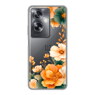 Силиконовый чехол на OnePlus Nord N30 SE 5G с принтом Цветы принт