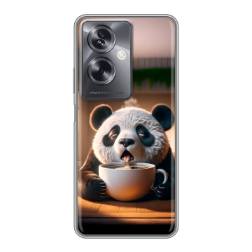 Силиконовый чехол на OnePlus Nord N30 SE 5G с принтом смешная панда Силиконовый чехол на OnePlus Nord N30 SE 5G с принтом смешная панда