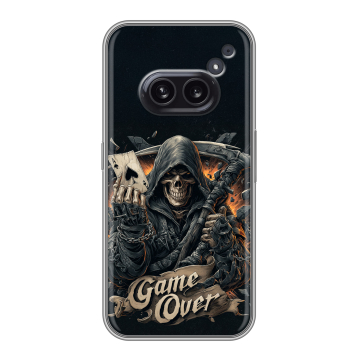 Силиконовый чехол на Nothing Phone (2a) с принтом Скелет карты Силиконовый чехол на Nothing Phone (2a) с принтом Скелет карты