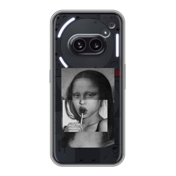 Силиконовый чехол на Nothing Phone (2a) с принтом Мона Лиза Силиконовый чехол на Nothing Phone (2a) с принтом Мона Лиза