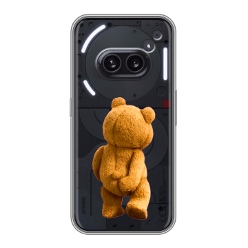 Силиконовый чехол на Nothing Phone (2a) с принтом Медведь Силиконовый чехол на Nothing Phone (2a) с принтом Медведь