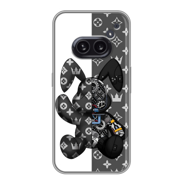 Силиконовый чехол на Nothing Phone (2a) с принтом Луи робот Силиконовый чехол на Nothing Phone (2a) с принтом Луи робот