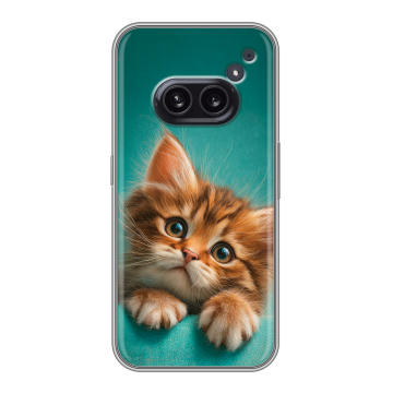 Силиконовый чехол на Nothing Phone (2a) с принтом котенок Силиконовый чехол на Nothing Phone (2a) с принтом котенок