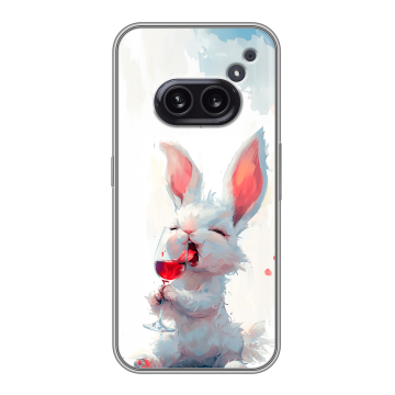 Силиконовый чехол на Nothing Phone (2a) с принтом кролик зайчик Силиконовый чехол на Nothing Phone (2a) с принтом кролик зайчик