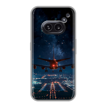 Силиконовый чехол на Nothing Phone (2a) с принтом самолет Силиконовый чехол на Nothing Phone (2a) с принтом самолет