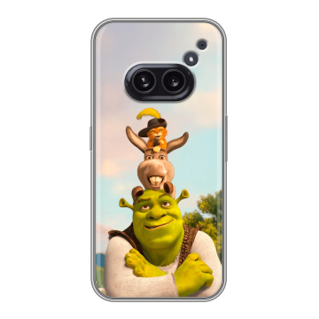 Силиконовый чехол на Nothing Phone (2a) с принтом Шрек Shrek
