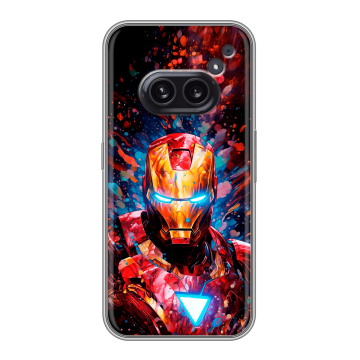 Силиконовый чехол на Nothing Phone (2a) с принтом Железный человек Ironman Силиконовый чехол на Nothing Phone (2a) с принтом Железный человек Ironman
