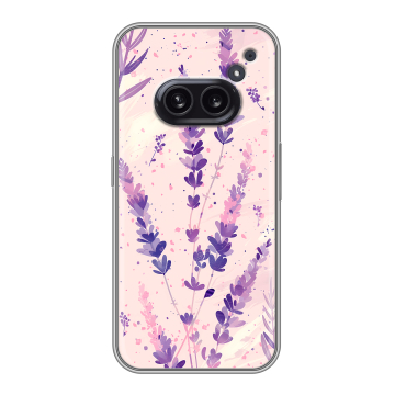 Силиконовый чехол на Nothing Phone (2a) с принтом цветы лаванда Силиконовый чехол на Nothing Phone (2a) с принтом цветы лаванда