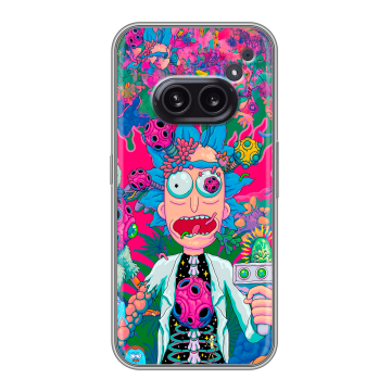 Силиконовый чехол на Nothing Phone (2a) с принтом Рик и Морти Rick Morty Силиконовый чехол на Nothing Phone (2a) с принтом Рик и Морти Rick Morty