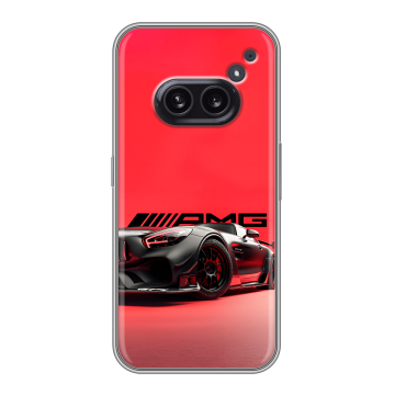 Силиконовый чехол на Nothing Phone (2a) с принтом Мерседес Mercedes AMG