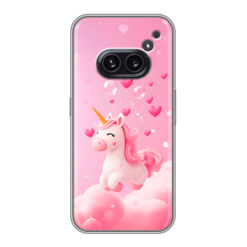 Силиконовый чехол на Nothing Phone (2a) с принтом Единорог