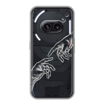 Силиконовый чехол на Nothing Phone (2a) с принтом Сотворение мира