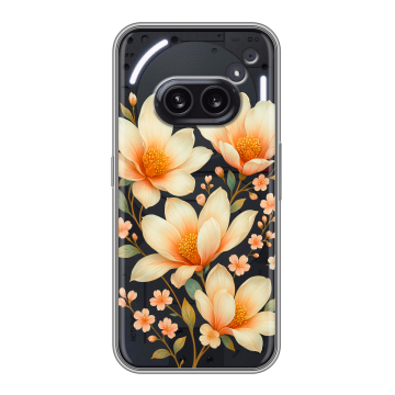 Силиконовый чехол на Nothing Phone (2a) с принтом Цветы