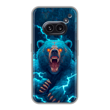 Силиконовый чехол на Nothing Phone (2a) с принтом Медведь
