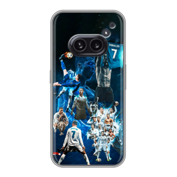 Силиконовый чехол на Nothing Phone (2a) с принтом Реал Роналдо
