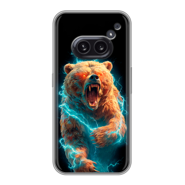 Силиконовый чехол на Nothing Phone (2a) с принтом Медведь