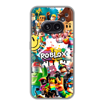 Силиконовый чехол на Nothing Phone (2a) с принтом Roblox Роблокс