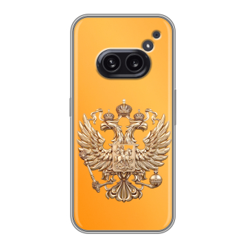 Силиконовый чехол на Nothing Phone (2a) с принтом Герб Флаг России