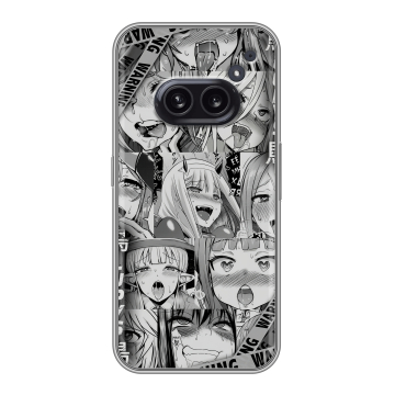 Силиконовый чехол на Nothing Phone (2a) с принтом Ahegao Ахегао Аниме