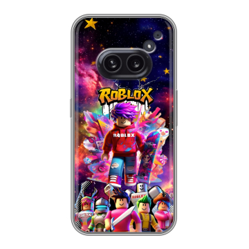 Силиконовый чехол на Nothing Phone (2a) с принтом Roblox Роблокс