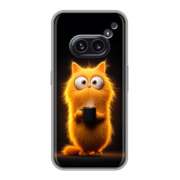 Силиконовый чехол на Nothing Phone (2a) с принтом Смешной кот Силиконовый чехол на Nothing Phone (2a) с принтом Смешной кот