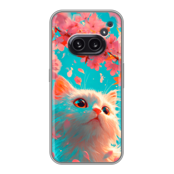 Силиконовый чехол на Nothing Phone (2a) с принтом Красивый кот