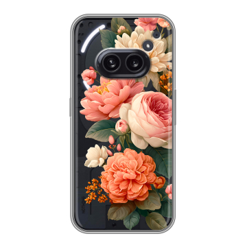 Силиконовый чехол на Nothing Phone (2a) с принтом цветы