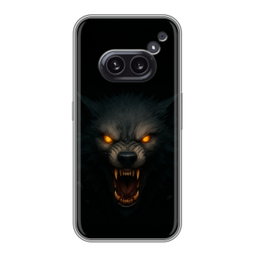 Силиконовый чехол на Nothing Phone (2a) с принтом Волк