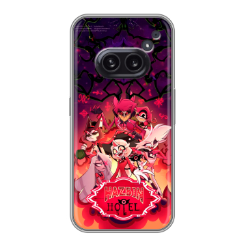 Силиконовый чехол на Nothing Phone (2a) с принтом Hazbin Hotel Отель Хазбин Силиконовый чехол на Nothing Phone (2a) с принтом Hazbin Hotel Отель Хазбин