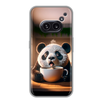 Силиконовый чехол на Nothing Phone (2a) с принтом смешная панда Силиконовый чехол на Nothing Phone (2a) с принтом смешная панда