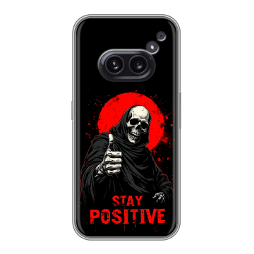 Силиконовый чехол на Nothing Phone (2a) с принтом смешной скелет