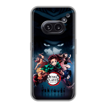 Силиконовый чехол на Nothing Phone (2a) с принтом Demon Slayer Клинок рассекающий демонов Силиконовый чехол на Nothing Phone (2a) с принтом Demon Slayer Клинок рассекающий демонов