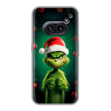 Силиконовый чехол на Nothing Phone (2a) с принтом Гринч Новый год Рождество
